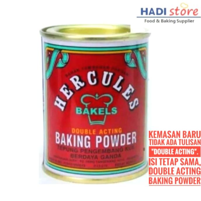 

BAKING POWDER DOUBLE ACTING BAKELS HERCULES 110 GR TERLARIS TERPERCAYA ORIGINAL