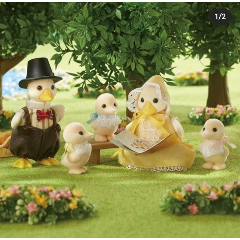 Sylvanian Families Duck Family Epouch Japan Rare