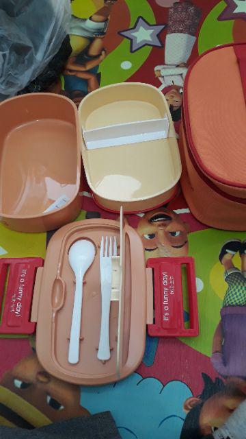 Tempat Makan Praktis Yooye 591 Orange & Green