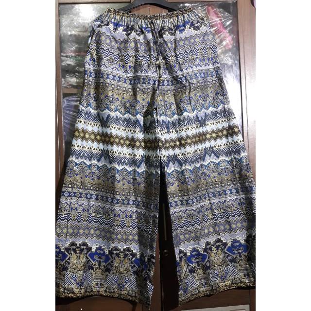 Celana kulot klok batik katun kulot payung kulot rok kulot jumbo kulot motif tenun