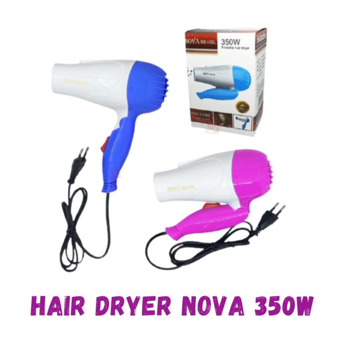 Nova NV-1290 Fordable Hair Dryer Pengering Rambut Lipat 350W