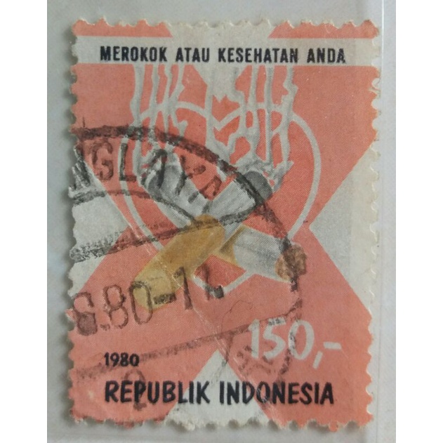 

(AA) Perangko Kampanye Anti Rokok Tahun 1980 Single Set Used