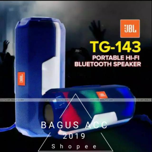 JBL TG-143 Wireless Speaker PORTABLE....kualitas suara super BASSS