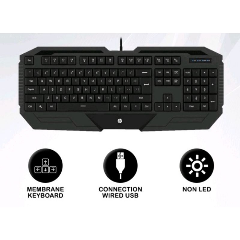 Keyboard Gaming HP K130 - No LED Membrane Keyboard