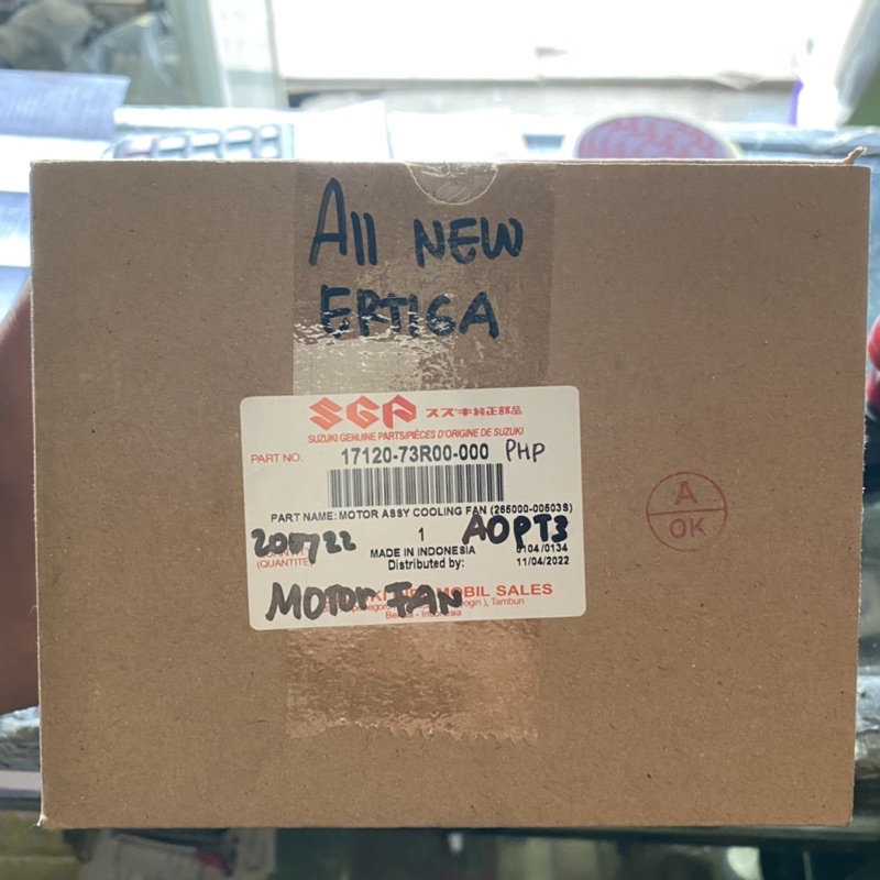 Motor fan radiator ALL NEW ERTIGA