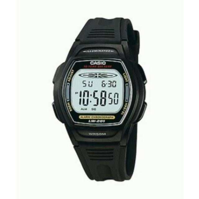JAM TANGAN PRIA/COWOK CASIO DIGITAL KARET ORI GARANSI INTERNASIONAL TAHAN AIR ELEGANT...