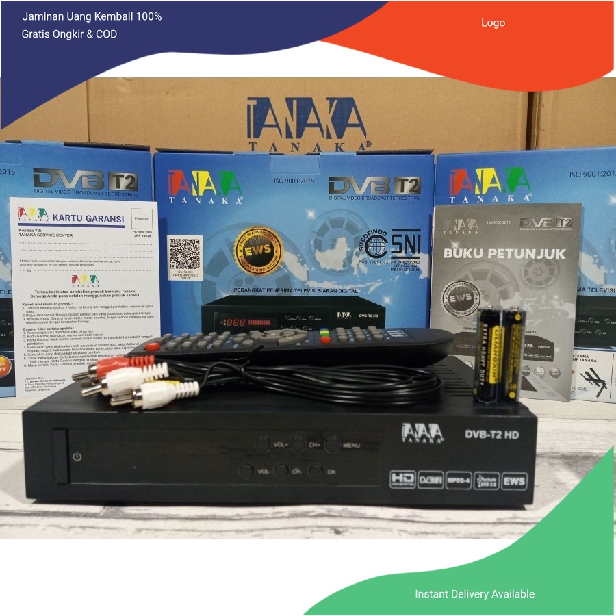 Jual Set Top BOX TANAKA DVB T2 Bisa YOUTUBE | Shopee Indonesia