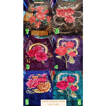 KARPET/MATRAS/ AMBAL MALAYSIA DUBAI EMBOSS