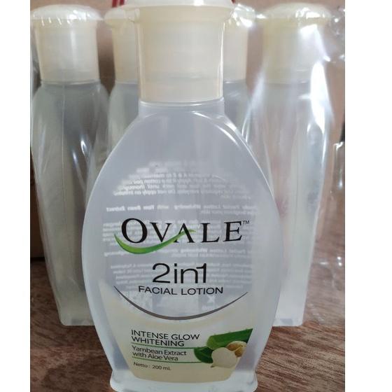 R55G Ovale 2 in 1 Facial Lotion Acne/ Whitening bengkoang 200 ml