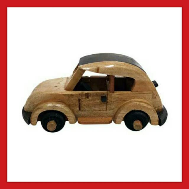 Miniatur MOBIL VW Miniatur Kayu MOBIL Kuno