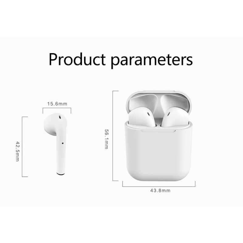 (COD)10 Warna TWS Bluetooth 5.0 Earphone Earbud Olahraga Wireless New Headset Bluetooth TWS  Earphones Nirkabel Headset With Mic