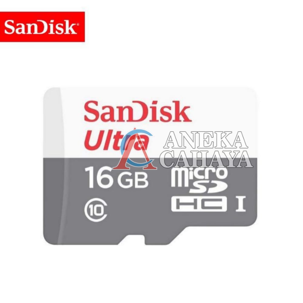 Memory Card | Micro SD 16GB SanDisk Ultra up to 80Mbps Class 10 - Garansi Resmi 7 Tahun