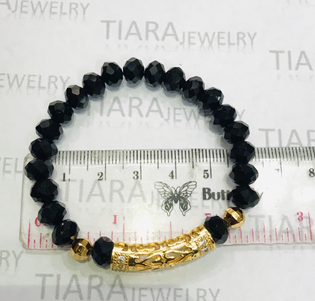 Gelang tangan wanita lapis emas // gelang kristal// gelang wanita // replika emas