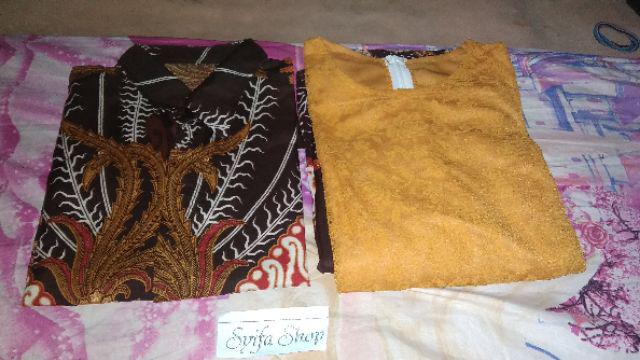 Rdr Cp Zakinah Batik Couple Zakinah Couple Gamis Batik Brukat Couple Batik Brukat