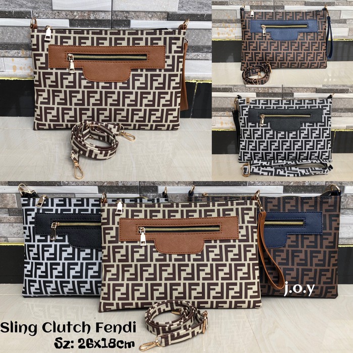 BARANG MURAH TAS WANITA/SLINGBAG/SELEMPANG/CLUTCH/SLING CLUTCH FENDI FREE ONGKIR..