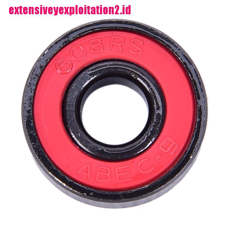 &lt; E2id &amp; &gt; 10Pcs / set 608 2RS Bearing Deep Groove Bahan Baja 608RS