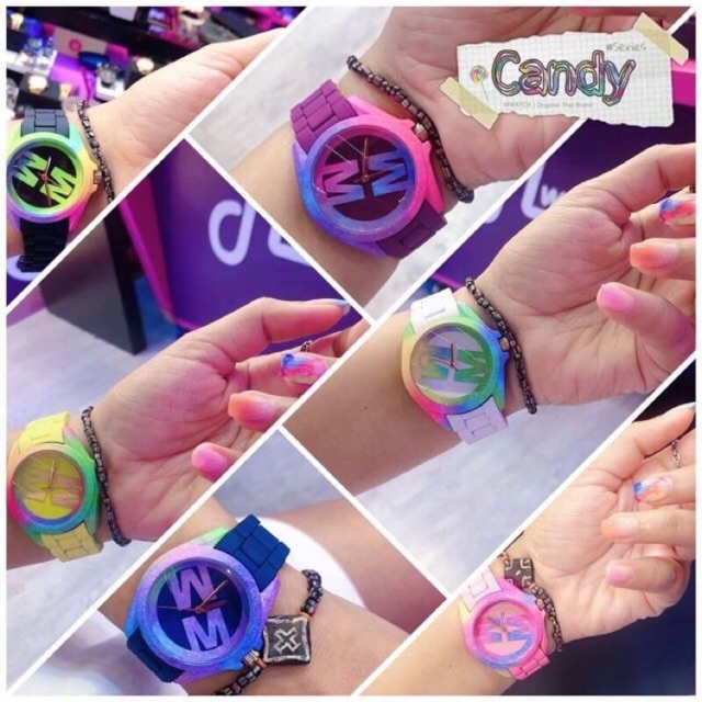 READY NEW MWATCH CANDY SERIES ORIGINAL BANGKOK THAILAND MURAH