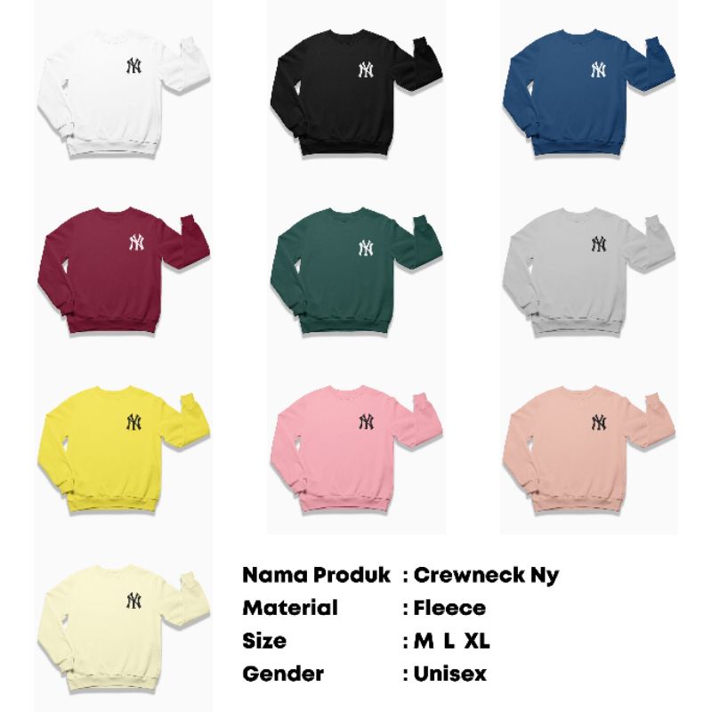 jaket sweater pria wanita murah jaket sweater crewneck bahan flecee sweater cn