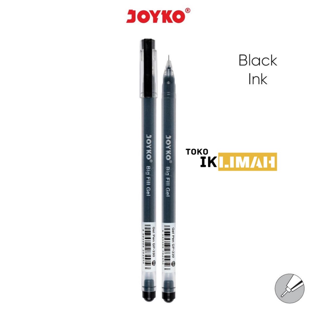 

Pulpen Gel Pen Joyko Big Fill Gel GP-330 0.5 mm / Pena Cair / 1 Pcs