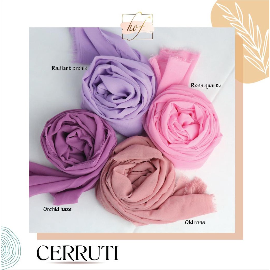 Kain Cerruti sifon chiffon seruti PER 1/2 YARD