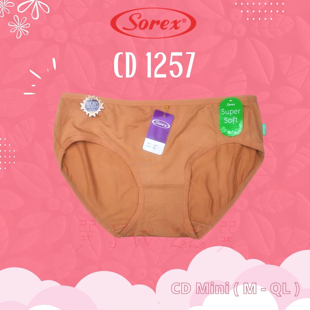 CD Wanita Sorex 1257 Mini Bahan Super Soft Ukuran L-QL | Grosir &amp; Ecer