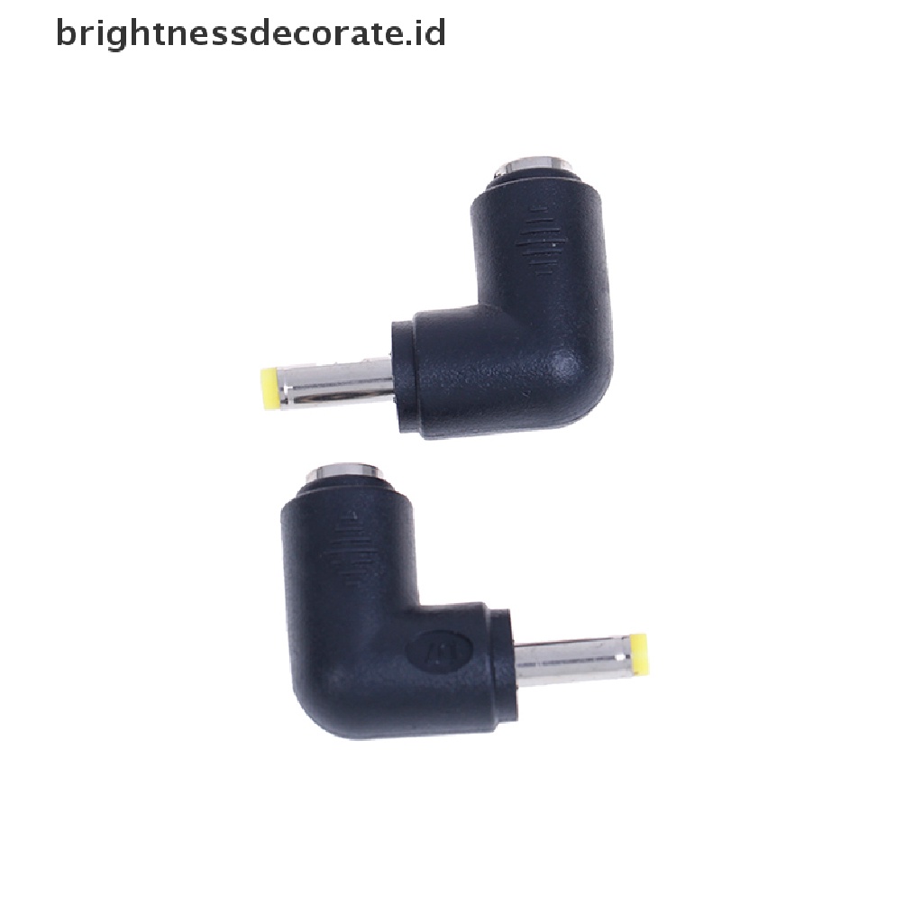 2pcs Adapter Konektor Dc Power 5.5x2.1mm Female Ke 5.5x2.5mm Male Kanan