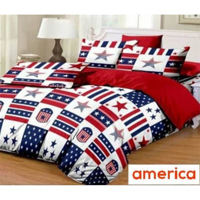 Bedcover set bendera amerika
