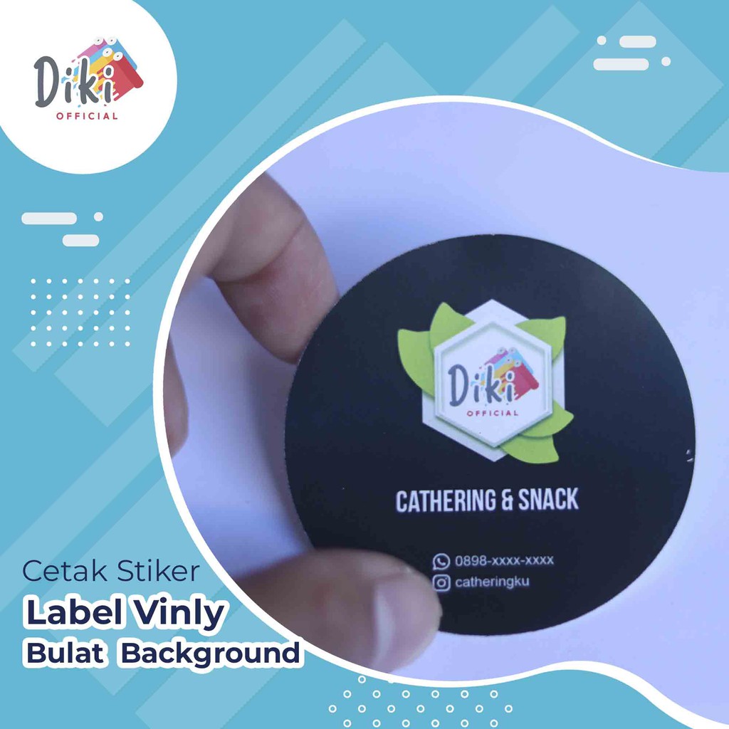 

Cetak Label Stiker Vinyl Cutting Bulat