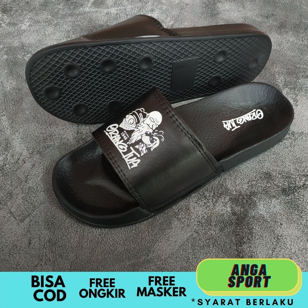 SANDAL SLIDE ORANG TUA PRIA WANITA / SANDAL SLOP CEWEK COWOK MURAH / SENDAL SANTAI CASUAL FOOTWEAR