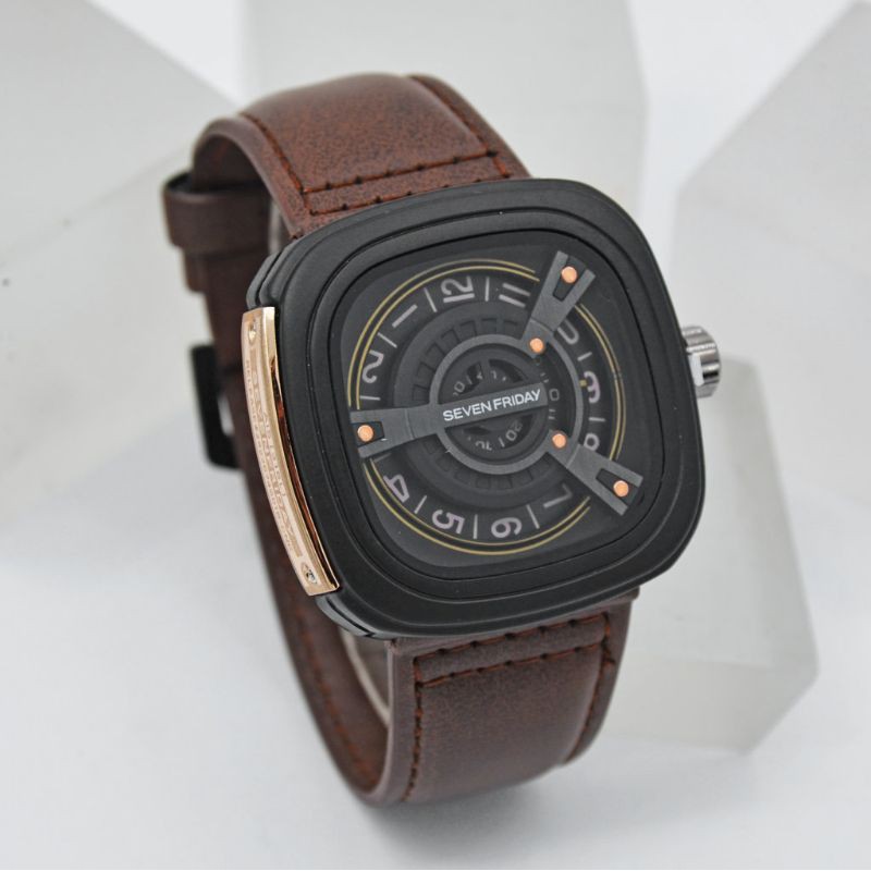 Jam Tangan Pria/Cowok Seven Friday Kulit