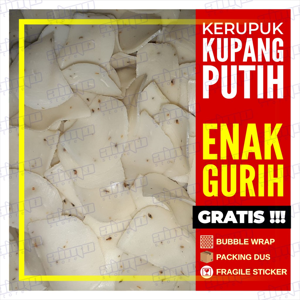 

Kerupuk KUPANG PUTIH Krupuk TOTOL SUPER Khas Asli Sidoarjo Enak Gurih Renyah Murah Bintang 250 gr