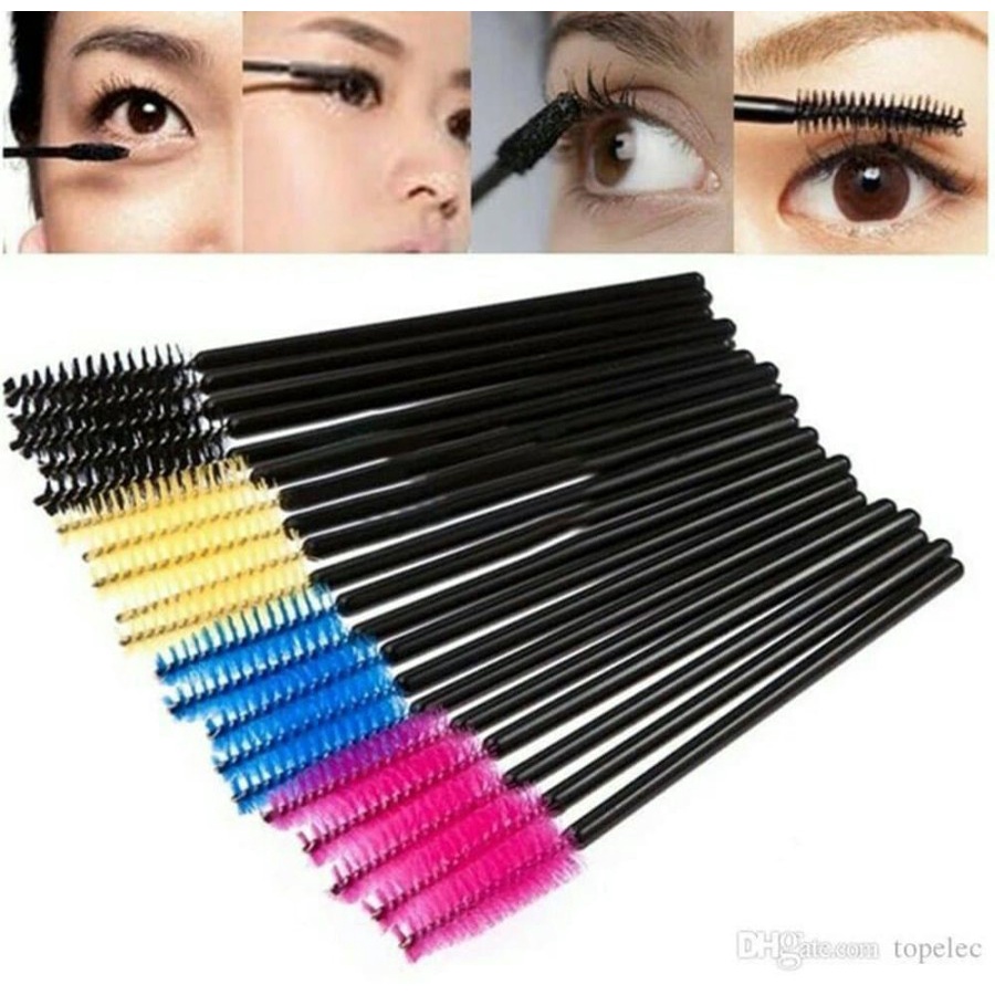 Mascara Wand Spoolie Sisir Kuas Sikat Eyelash Extension bulu mata alis