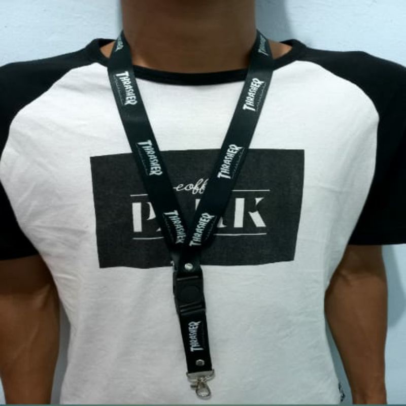 

Lanyard Tisu Printing Tali Gantungan Id Card Handphone Motip Trasher