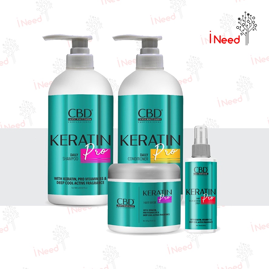 (INEED) CBD Keratin Hair Vitamin | Hair Mask | Shampoo | Conditioner