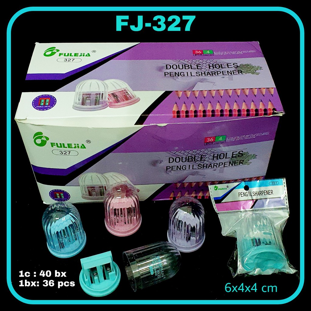 

ILP Peruncing FJ-327 2 lubang / Serutan Pensil / Rautan