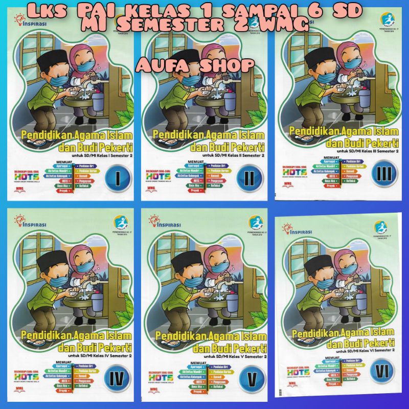 Buku Lks PAI Kelas 1,2,3,4,5,6 Sd Semester 2 Pt . Warna Mukti Grafika