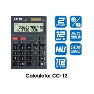 

Calculator Kalkulator Joyko Cc-12 12 Digits Check Correct