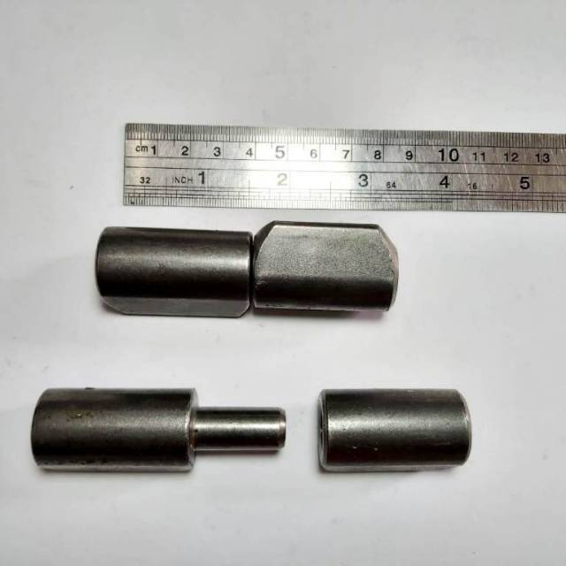 Engsel Pagar / Engsel Bubut dengan kuping 22mm / Engsel pintu besi