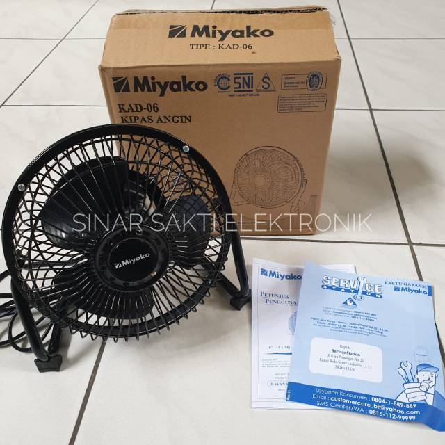 Kipas angin meja miyako desk fan 6 inch industrial fan besi mini 6&quot;