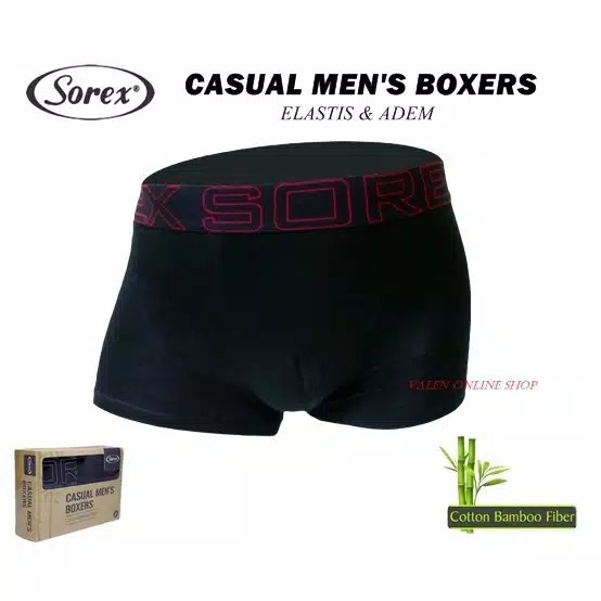 Celana Boxer Pria Sorex SRX 2012 ISI 3Pcs/Pack