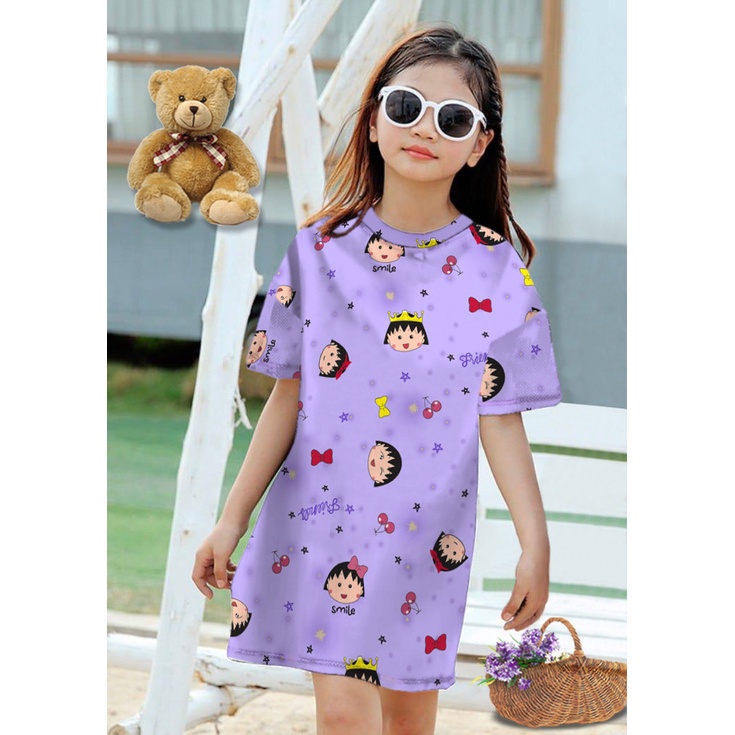 RILLO - DASTER ANAK PEREMPUAN MOTIF FULL PRINT / DASTER UMUR 3-8 TAHUN pt 2