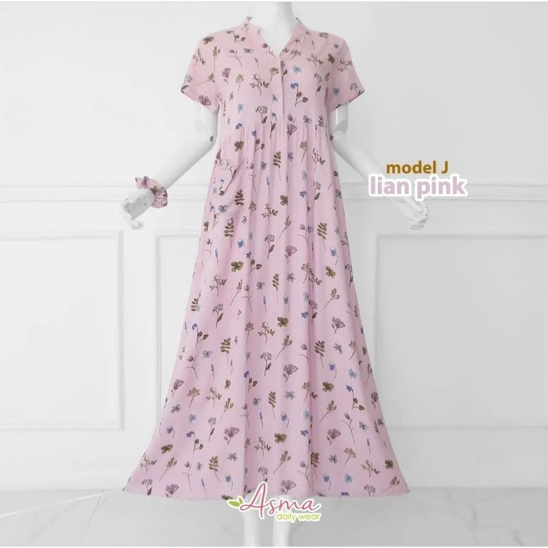 MODEL J LIAN PINK Homedress Daster Asma daily wear Asma dailywear Asmadailywear