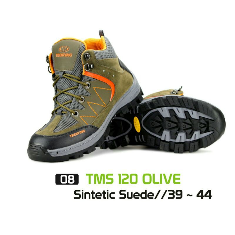 Sepatu Gunung Pria /Sepatu Boots Pria /Sepatu Camping Pria - TMS 120 Olivia