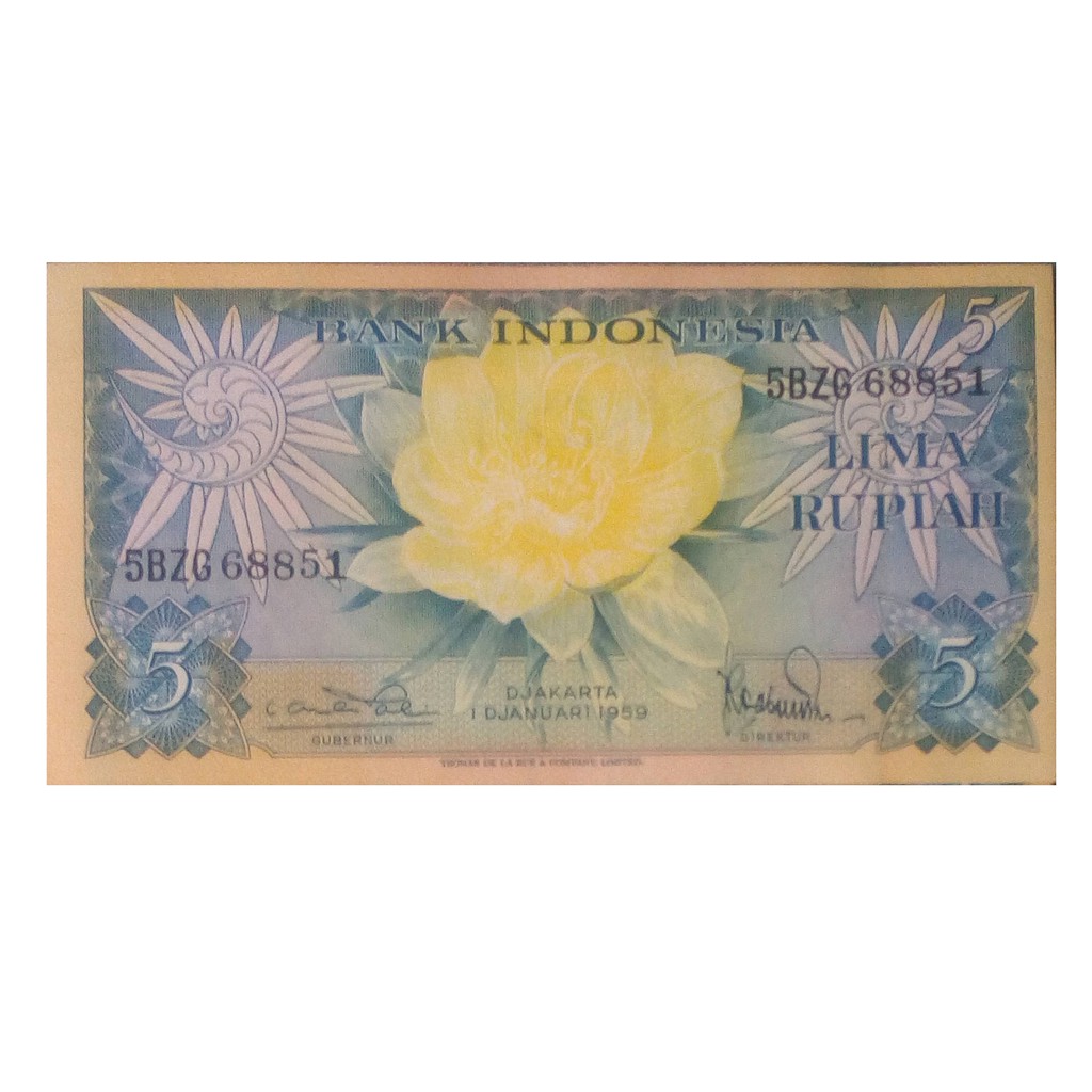 5 rupiah tahun 1959 uang mahar koleksi