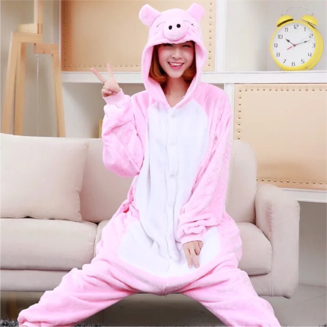 BAJU ONESIE PIG PIGGY BABI TSUM TSUM PIYAMA KOSTUM PARTY COSPLAY