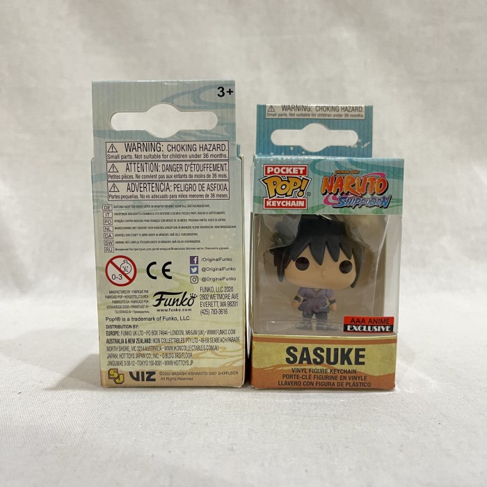 POCKET POP KEYCHAIN NARUTO UCHIHA SASUKE FUNKO