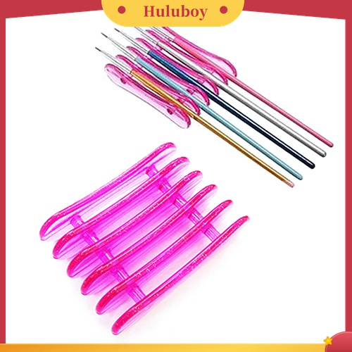 Huluboy Huluboy♡ Stand Holder Pen Brush Nail Art UV Gel Akrilik Bahan Plastik