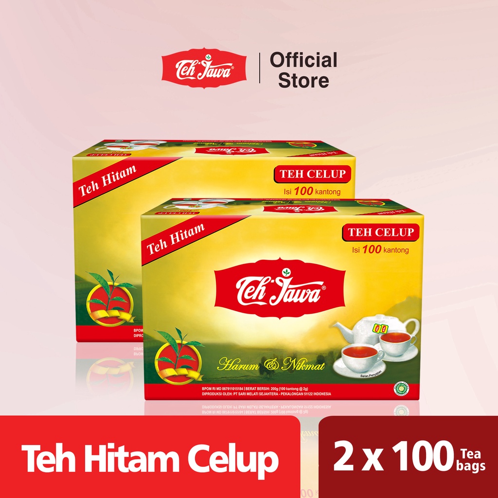 [TWINPACK] Teh Jawa Black Tea Celup isi 100