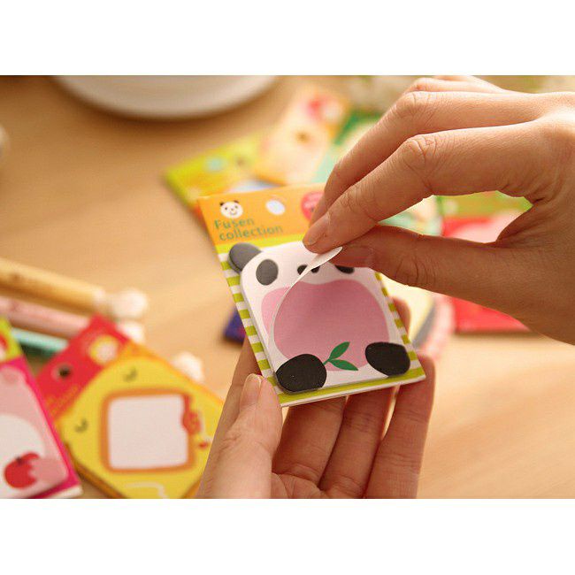 JT - Sticky Notes Motif HewanTempelan Kertas Catatan Memo Note Karakter Animal Mini Book Karakter Binatang Lucu