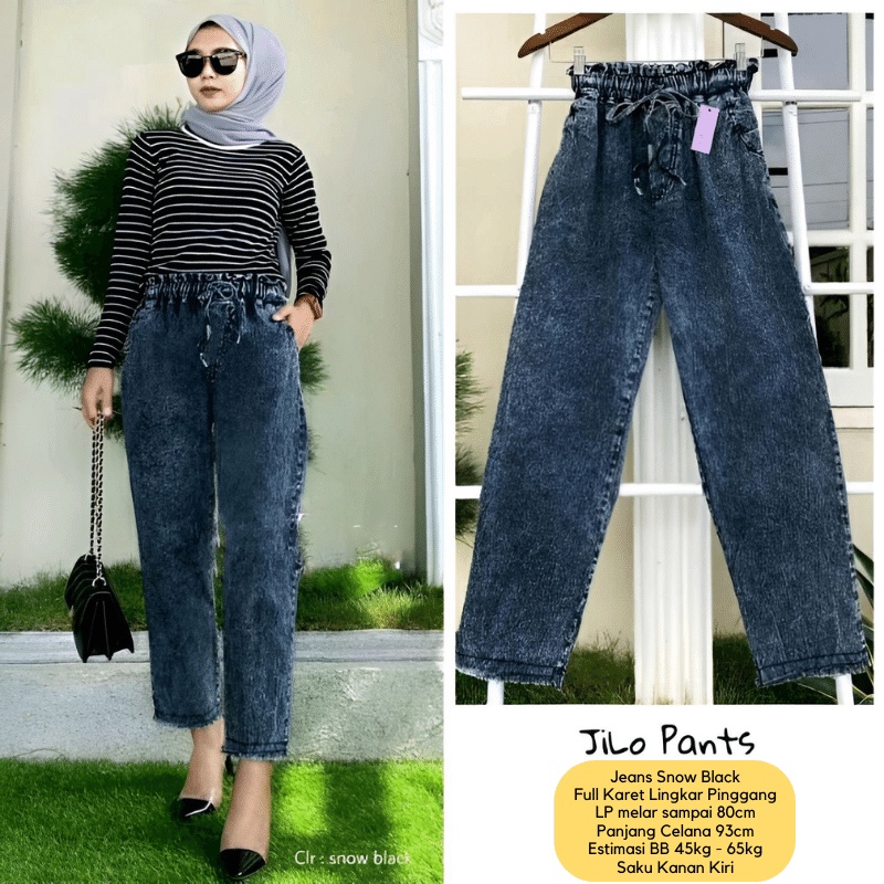 Baggy Jeans Celana Wanita Highwaist Korean Style Boyfriend Fashion Termurah